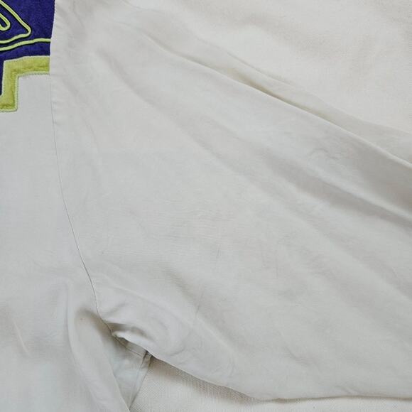 Karen McCarty Vintage 90's microfiber purple and green cowboy shirt, size M - Picture 5 of 6